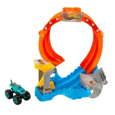 Hot Wheels Corkscrew Shark Smash JFR08