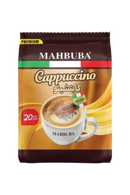 Mahbuba Çikolata Soslu Bol Köpüklü Granule Cappuccino Hazır Kahve 20x25gr