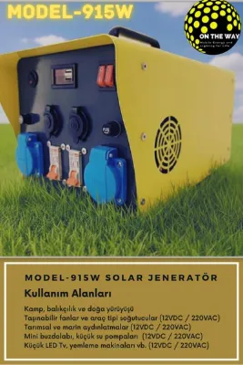 Otw Enerji OTW Model 915W Taşınabilir Güç İstasyonu – LiFePO4 Bataryalı Solar Jeneratör