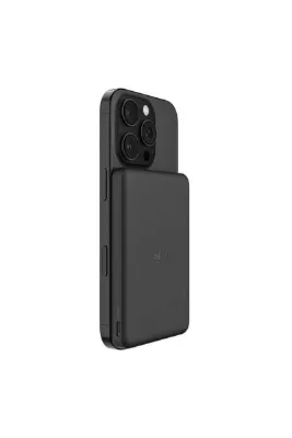 Belkin BPD010HQBK BoostCharge 5.000 mAh MagSafe Uyumlu 15W Kablosuz Slim Powerbank - Siyah
