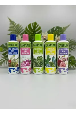CANPLANT 5'Lİ BİTKİ BESİNİ (orkide-kaktüs , sukulent-çiçekli-yeşil-genel)