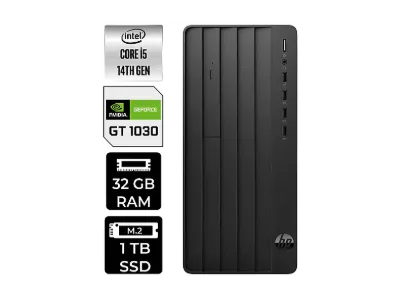 HP ProDesk 2 GT1030 4GB B70VQATPN426 PER4 Bellek Intel Core i5-14400 32 GB RAM 1 TB SSD FreeDOS Masaüstü Bilgisayar