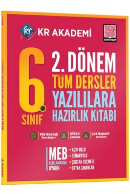 6. Sınıf 2. Dönem Tüm Dersler Yazılılara Hazırlık Kitabı