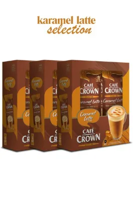 Cafe Crown Selection Karamel Latte 21,5g x 6 adet x 3 kutu ( 18 adet )