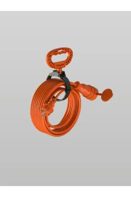 Bylion UZATMA FİŞ-PRİZ 10MT 3X2,5 10 MT KABLOLU TEKLİ KAUÇUK UZATMA TURUNCU