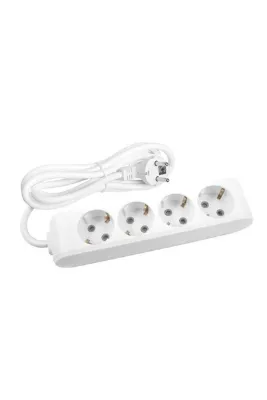 VİKO Mülti-let 4'lü Topraklı Kablolu Çocuk K. Grup Priz 2 Metre Beyaz 90113402