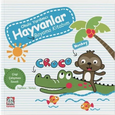 Okula Yardımcı Hayvanlar Boyama Kitabım