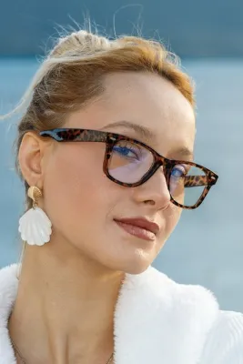 TomyHelf Wy farer Leopar Mavi Işık Korumalı Gözlük