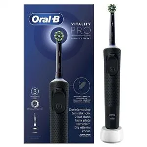Oral-B D103 Vitality Pro Cross Action Şarjlı Diş Fırçası (Siyah)