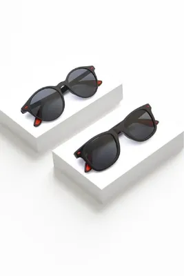 Nilu Moda 2’li Unisex Uv400 Güneş Korumalı Güneş Gözlüğü
