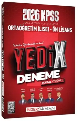 2026 KPSS Lise Ortaöğretim Ön Lisans YEDİX 7 Deneme Çözümlü