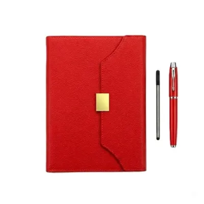 İconik Gift Set Defter + Kalem Set Kırmızı