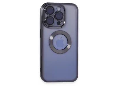 NEWFACE iPhone 15 Pro Uyumlu Slot Silikon Telefon Kılıfı Mor
