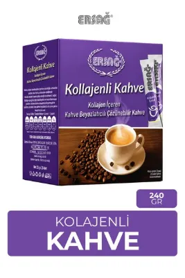 Ersağ Kollajenli Kahve Tip 1-3 Kollajen İçeren Toz Kahve 240 Gr
