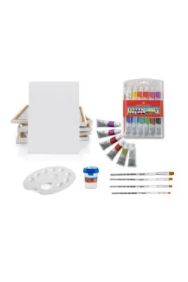 Faber Castell Faber Guaj Boya Seti 25x35 Tuval 12'li