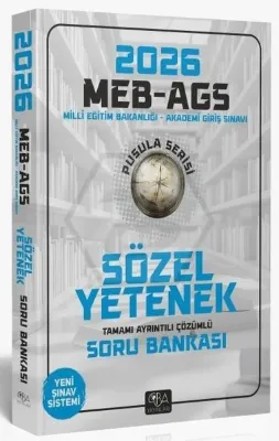2026 MEB - AGS Sözel Yetenek Soru Bankası Çözümlü Pusula Serisi