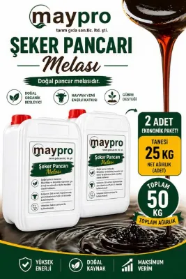 MayPro Tarım Şeker Pancarı Melası 50 KG, Doğal Organik Besleyici, Hayvan Yemi Enerji Katkısı ve Gübre Desteği