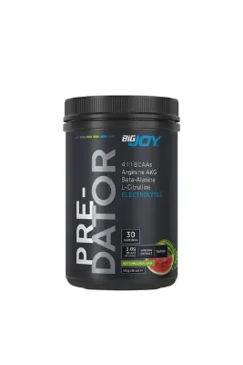 Bigjoy Preworkout Pre-Dator Karpuz Aroma 510g 30 Servis Pre-workout Advanced Blend.