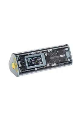 Sharge 170w - Yüksek Güçlü Ve Şeffaf Tasarımlı Gan Gri Powerbank