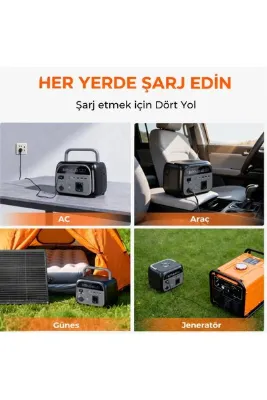 ORTEC OR-TEC AP400 600W - 10800mAh - 345Wh Kapasite LiFePO4 Taşınabilir Güç Istasyonu, Güç Kaynağı