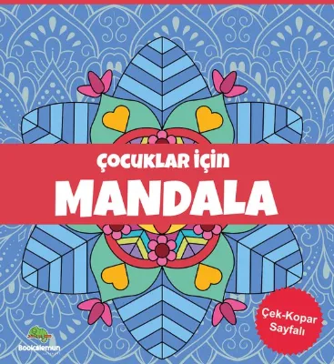 Çocuklar İçin Mandala - Mavi