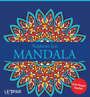 Yetişkinler İçin Mandala - Lacivert