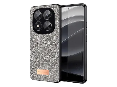 NEWFACE Xiaomi Redmi Note 14 Pro 5G Uyumlu Bright Simli Kapak Telefon Kılıfı Altın