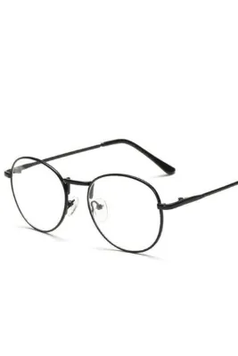 Pilot Metal Çerçeveli Şeffaf Oval Gözlük