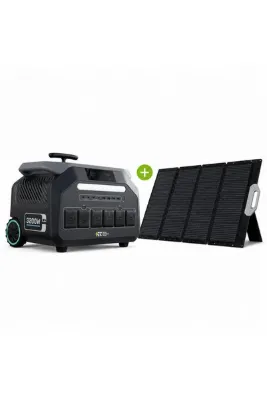 IEETEK Initial Entropy Energy P3200+SP400 Profesyonel Solar Enerji Paketi–2048Wh 3200W Güç İstasyonu+400W Güneş Paneli