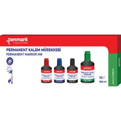 Penmark Permanent Marker Mürekkebi 100 Ml Yeşil