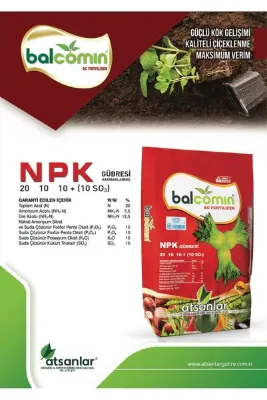 Balcomin ( N ) %20 - ( P ) %10 - ( K ) %10 ( So3 ) % 10