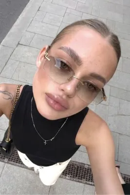 REN EYEWEAR DERLA Vers 2 Metal Saplı dikdörtgen Kadın Güneş Gözlüğü Kesme Cam UV400 Korumalı