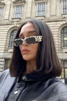 REN EYEWEAR Coolbb Siyah , Bb Aksesuarlı Siyah Muadil Popüler Güneş Gözlüğü