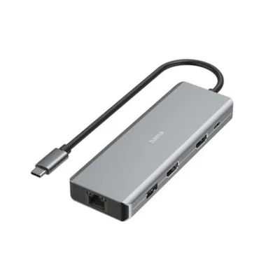 Hama USB-C Hub 9 Port 2x HDMI & USB-A & USB-C & LAN