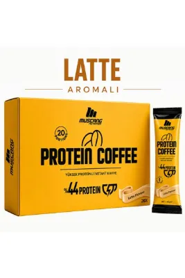 Mustang Nutrition Protein Coffee Latte Aromalı 10 Gr x 20 Servis 200 Gr Yüksek Proteinli Kahve