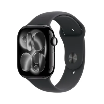 Apple Watch Series 11 GPS + Cellular 42mm Simsiyah Alüminyum Kasa ve Siyah Spor Kordon - M/L