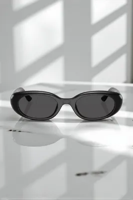 MACERATİ Cat Eye Vintage Model Oval Siyah Güneş Gözlüğü