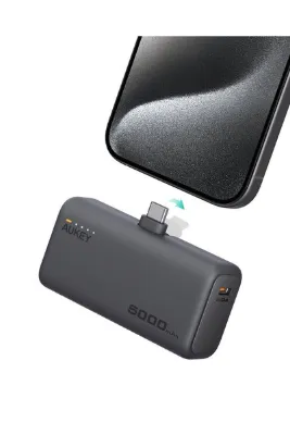 AUKEY PB-Y59-GY Spark Mini 5000 mAh Portatif Type-C Powerbank - Gri
