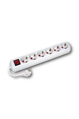 Horoz Elektrik 6 lı Anahtarlı 5 Metre Kablolu Grup Priz Topraklı Uzatma Kablosu