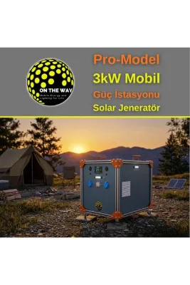 Otw Enerji OTW Pro-Model 3000W Mobil Güç İstasyonu | LiFePo4 Bataryalı Solar Jeneratör