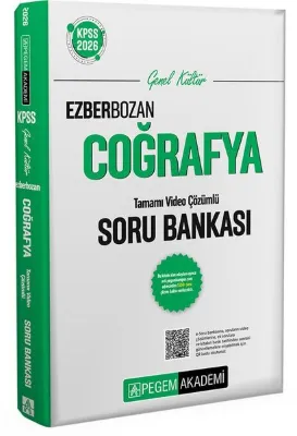 2026 KPSS Genel Yetenek Genel Kültür Ezberbozan Coğrafya Tamamı Video Çözümlü Soru Bankası