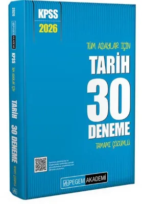 2026 KPSS Tüm Adaylar İçin Tarih 30 Deneme Tamamı Çözümlü