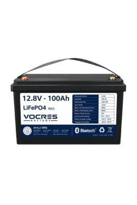 Vocres 12V 100Ah Lityum Akü [LiFePO4] -