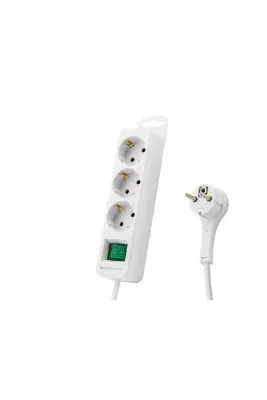 S-LINK SPGF03 306 Joule Akım Korumalı 3 Prizli Anahtarlı Kablo 1.5m