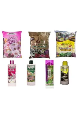 TROPİKAL Çiçek Toprağı, Çiçek Besini, Çiçek Parlatıcısı, Orkide Toprağı, Orkide Vitamini