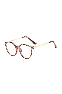 Toz Vintage Leopar Zafira Mavi Işık Korumalı Vintage & Retro Gözlük