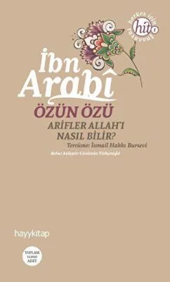 Özün Özü İbn Arabi