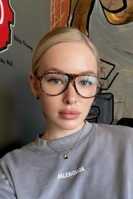 REN EYEWEAR REN Sepia Air Leopar Unisex Pilot MAVİ IŞIK KORUYUCU ŞEFFAF EKRAN GÖZLÜĞÜ