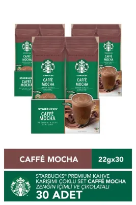 Starbucks Caffè Mocha Premium Kahve Karışımı 3 x 10'lu Paket (10x22g)