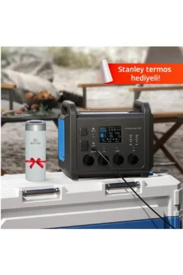 Viessmann Energycharge 1600 Taşınabilir Güç Kaynağı Termos Hediyeli (1536 Wh Batarya Kapasitesi)